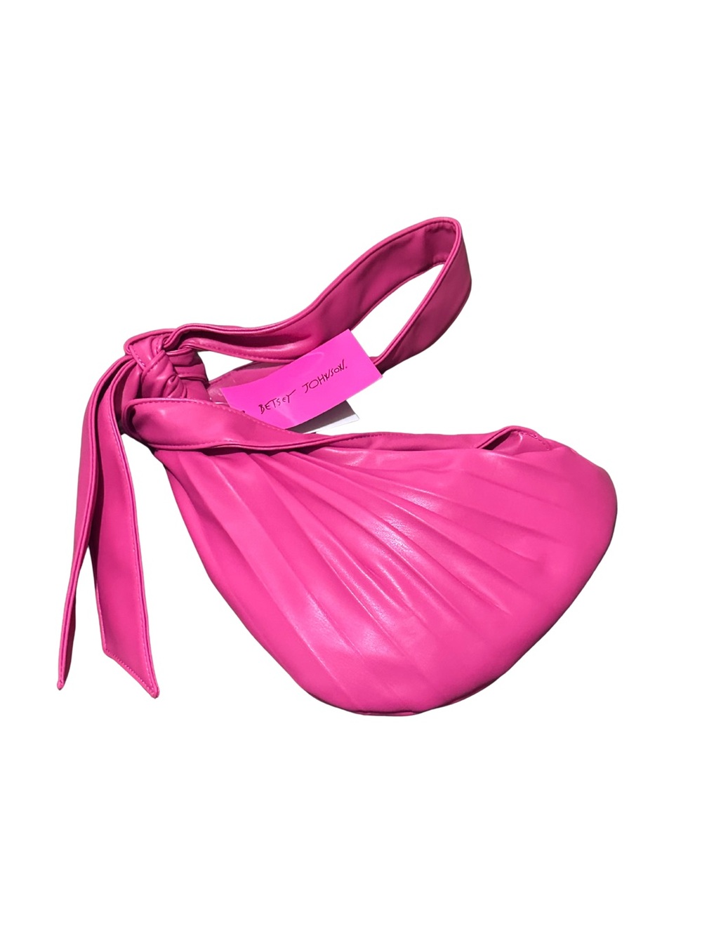 Betsey Johnson Hot Pink Knotted Shoulder Bag